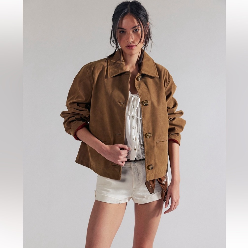 Free People We The Free Hera Vegan Suede Jacket